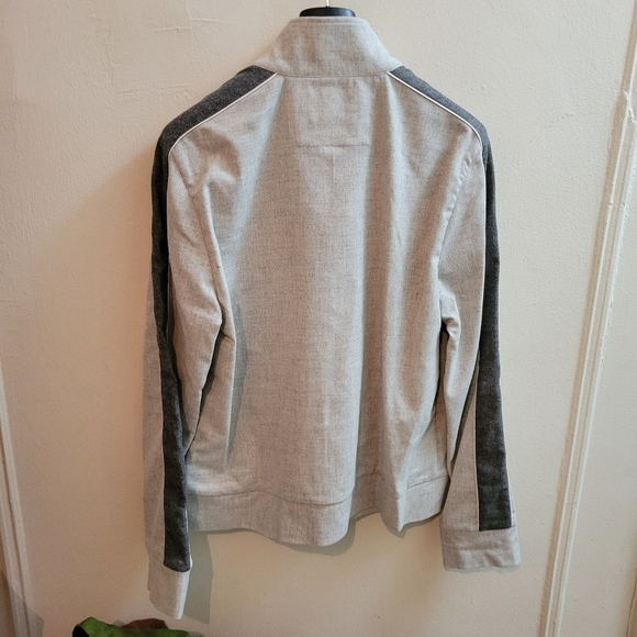 John Varvato's OTD Men's Gray Track Jacket NWT Large Quiet Luxury Streetwear - Picture 7 of 13